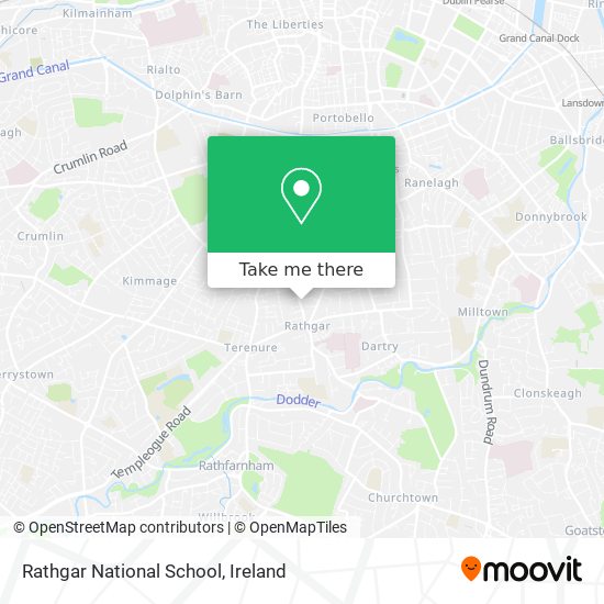 Rathgar National School map