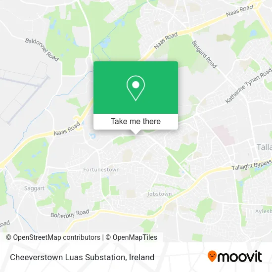 Cheeverstown Luas Substation map