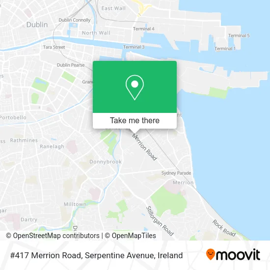 #417 Merrion Road, Serpentine Avenue plan