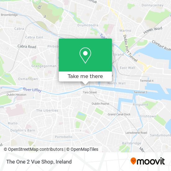 The One 2 Vue Shop map