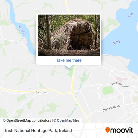 Irish National Heritage Park map