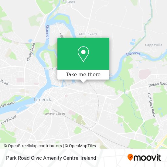 Park Road Civic Amenity Centre map