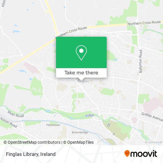 Finglas Library map