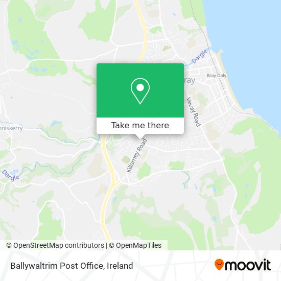 Ballywaltrim Post Office map