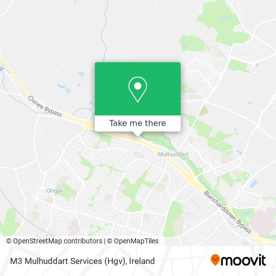 M3 Mulhuddart Services (Hgv) map