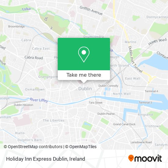 Holiday Inn Express Dublin map