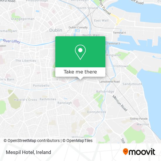 Mespil Hotel map