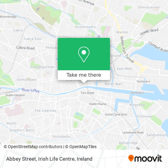 Abbey Street, Irish Life Centre map