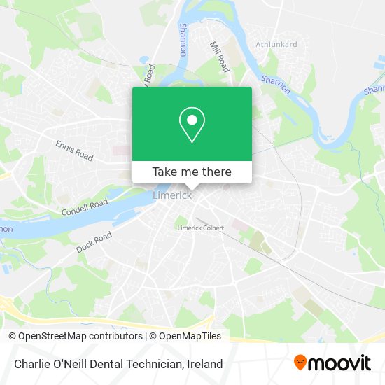 Charlie O'Neill Dental Technician map