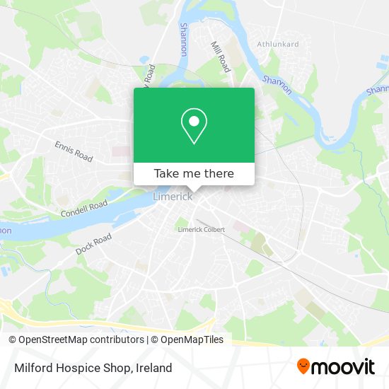 Milford Hospice Shop map