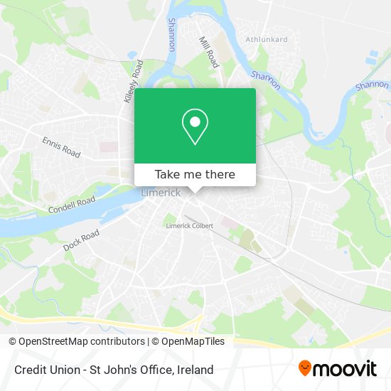 Credit Union - St John's Office map