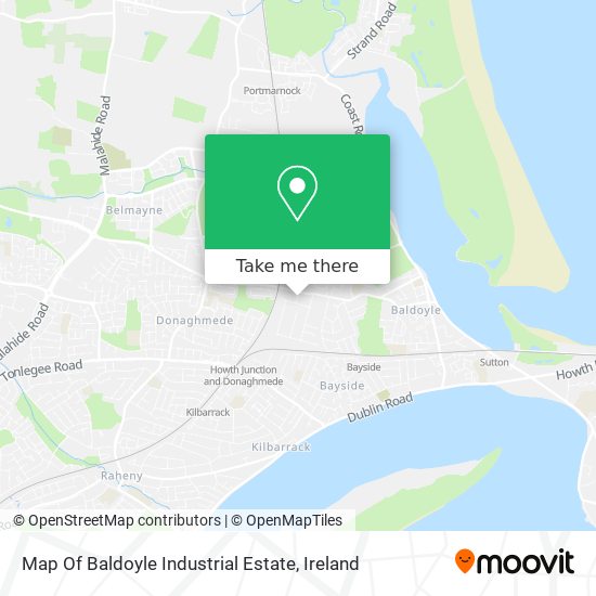Map Of Baldoyle Industrial Estate plan