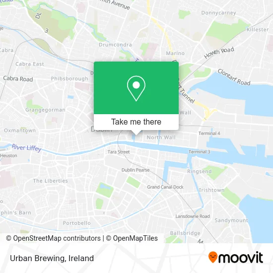 Urban Brewing map