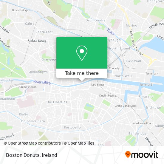 Boston Donuts map