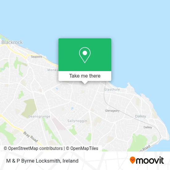 M & P Byrne Locksmith map