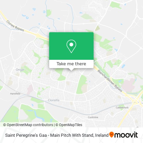 Saint Peregrine's Gaa - Main Pitch With Stand map