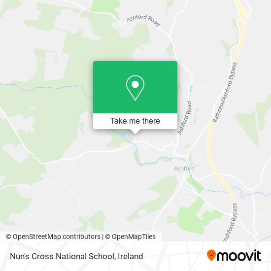 Nun's Cross National School map
