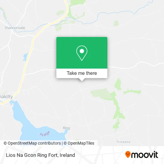 Lios Na Gcon Ring Fort map