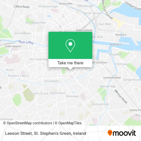 Leeson Street, St. Stephen's Green map