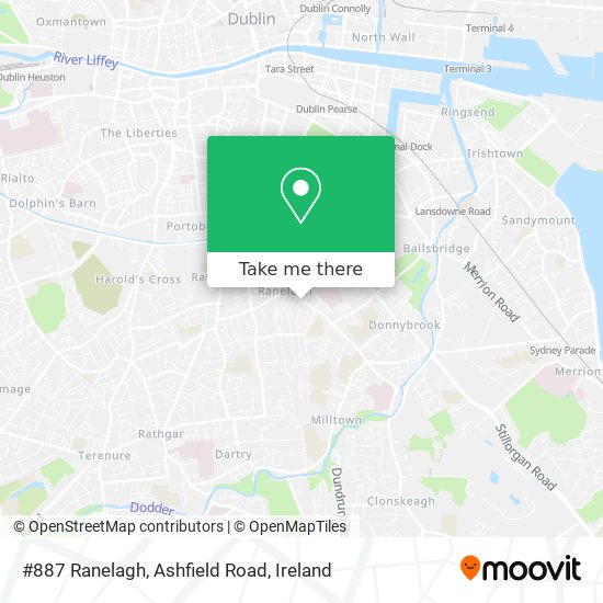 #887 Ranelagh, Ashfield Road map
