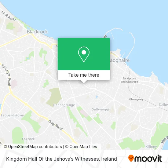 Kingdom Hall Of the Jehova's Witnesses map