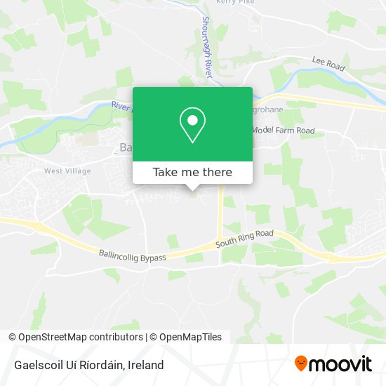 Gaelscoil Uí Ríordáin map