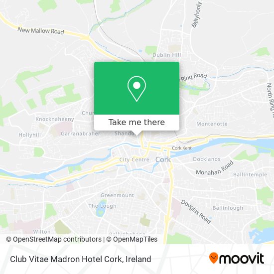 Club Vitae Madron Hotel Cork map