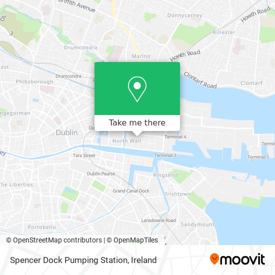 Spencer Dock Pumping Station map
