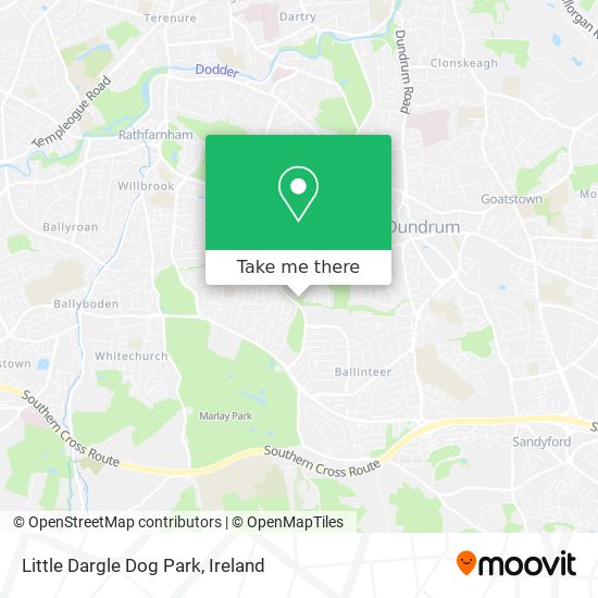 Little Dargle Dog Park map