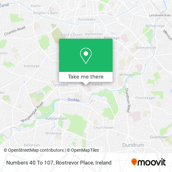 Numbers 40 To 107, Rostrevor Place plan