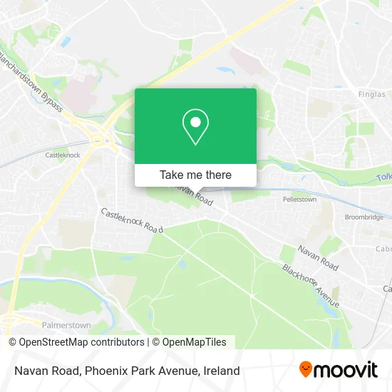 Navan Road, Phoenix Park Avenue map