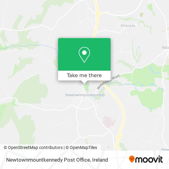 Newtownmountkennedy Post Office map