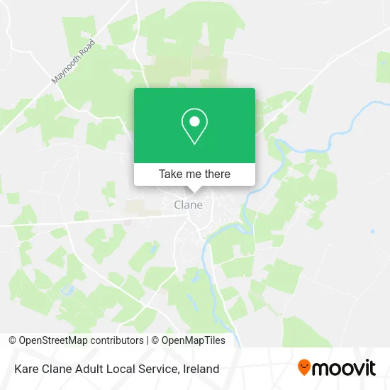 Kare Clane Adult Local Service map