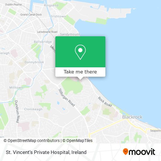 St. Vincent's Private Hospital map