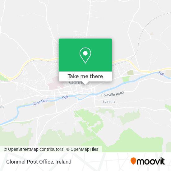 Clonmel Post Office map