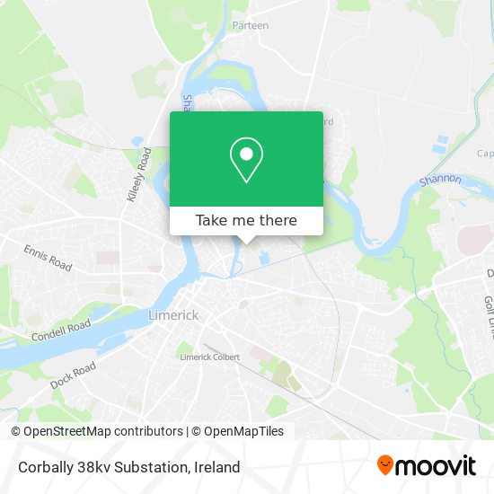 Corbally 38kv Substation map