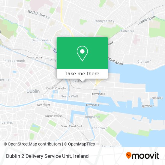 Dublin 2 Delivery Service Unit map