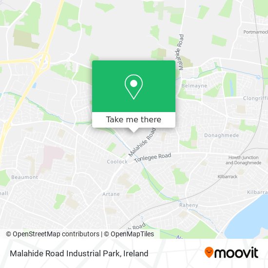 Malahide Road Industrial Park map