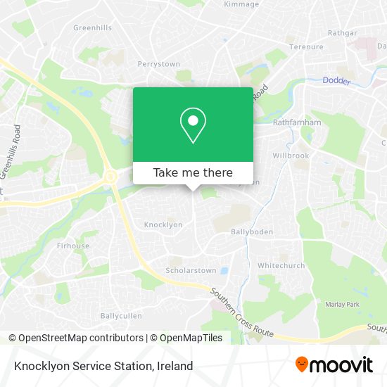 Knocklyon Service Station map