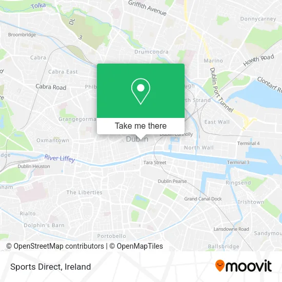 Sports Direct map