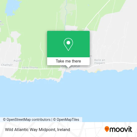 Wild Atlantic Way Midpoint map