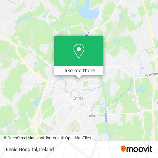 Ennis Hospital map