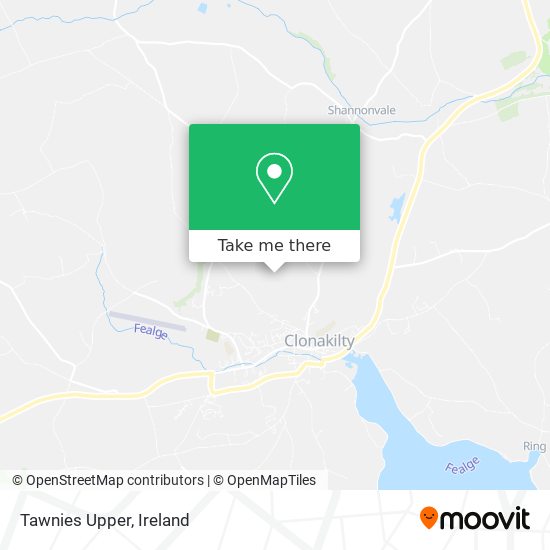 Tawnies Upper map