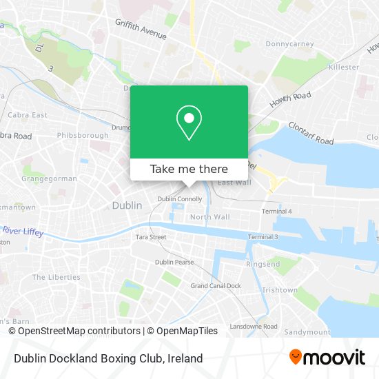 Dublin Dockland Boxing Club map