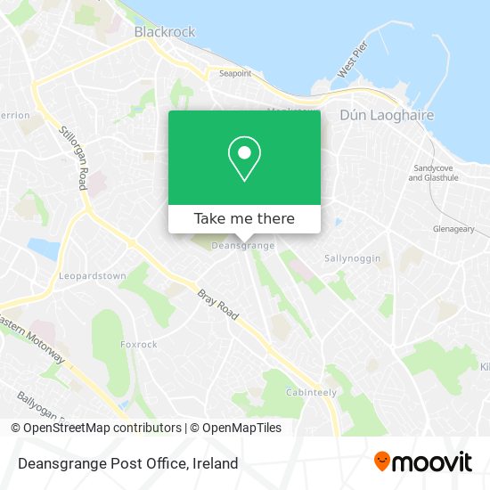 Deansgrange Post Office map