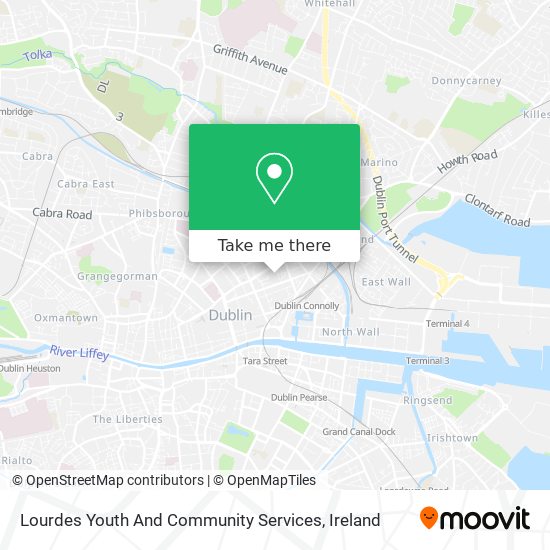 Lourdes Youth And Community Services map