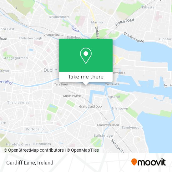 Cardiff Lane map