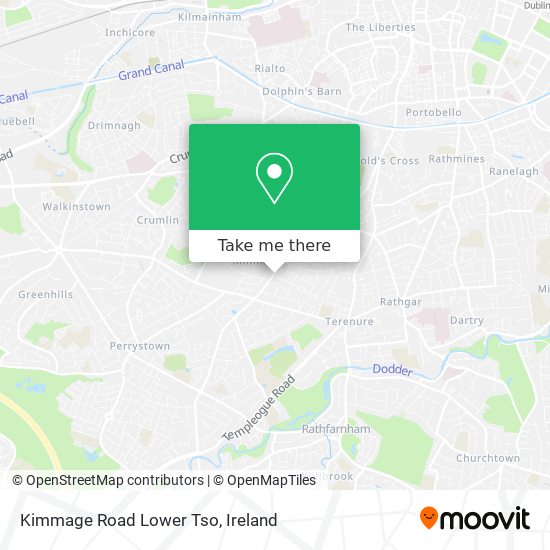 Kimmage Road Lower Tso map