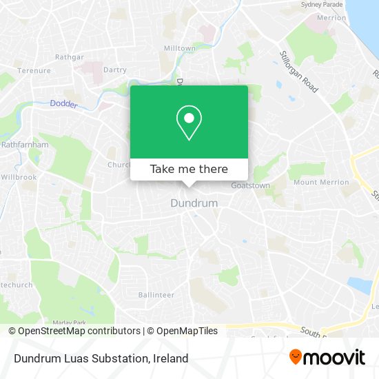 Dundrum Luas Substation map