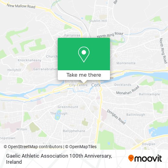 Gaelic Athletic Association 100th Anniversary map
